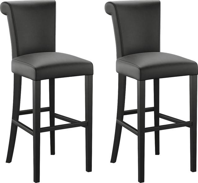 Ackerson Way Black Barstool, Set of 2 - Thumbnail - Image 1