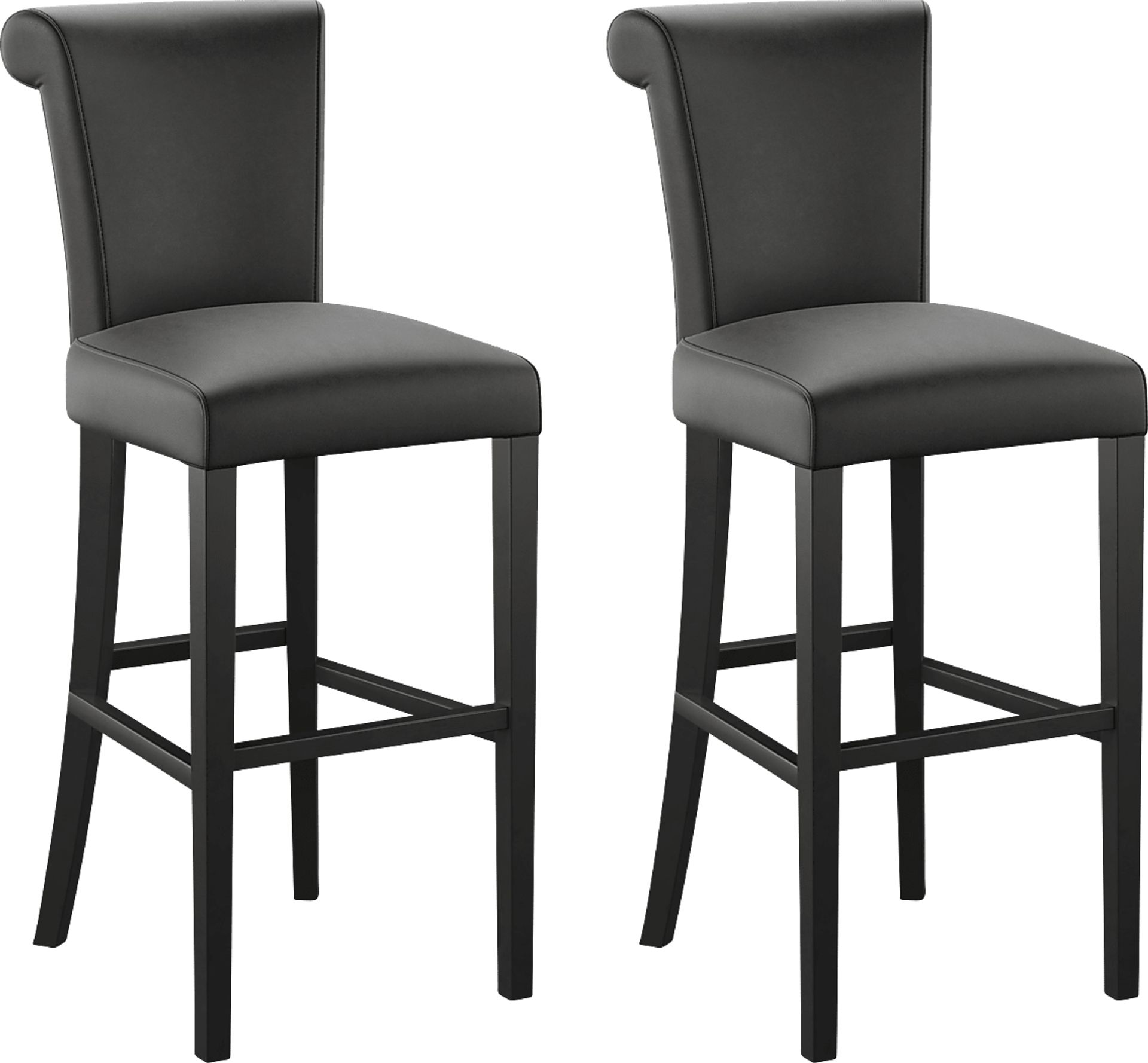 Ackerson Way Black Barstool, Set of 2 - Image 1