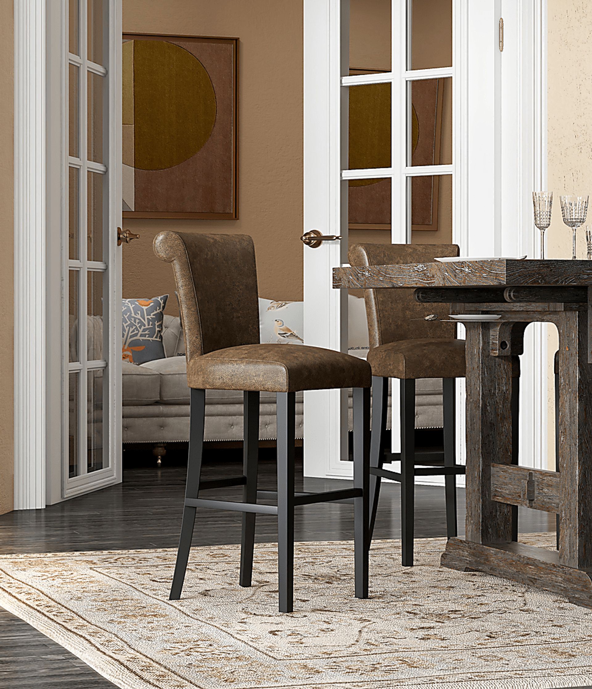 Ackerson Way Brown Barstool, Set of 2 - Image 5