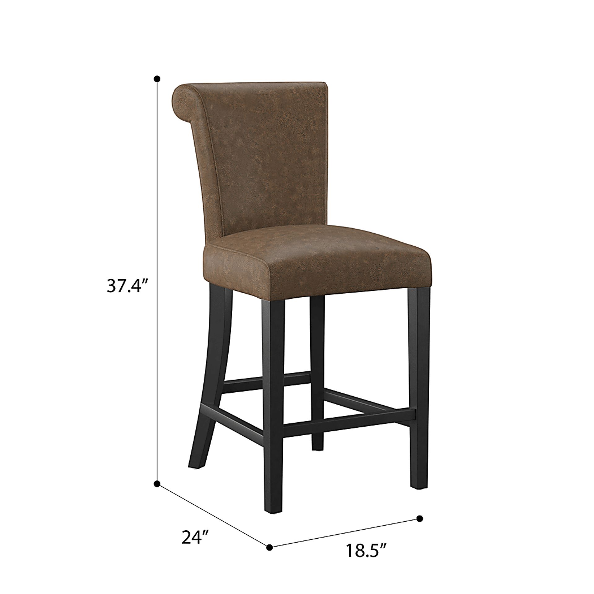 Ackerson Way Brown Counter Height Stool, Set of 2 - Image 6