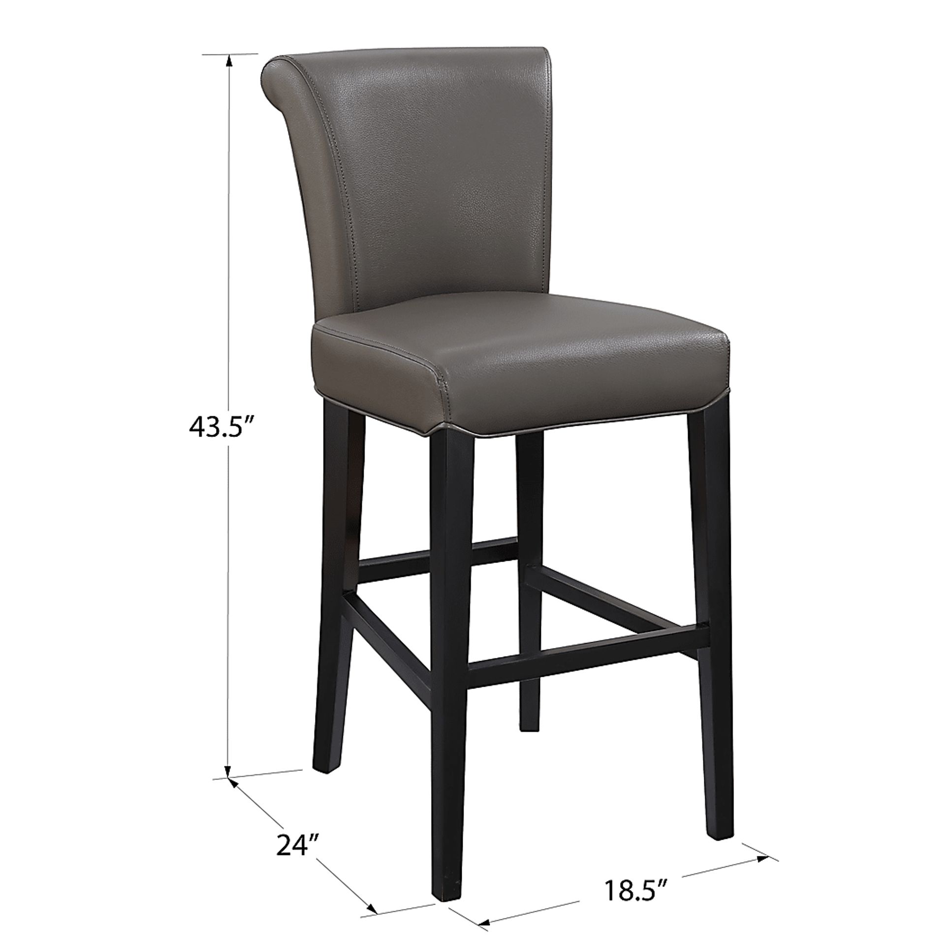 Ackerson Way Gray Barstool, Set of 2 - Image 6