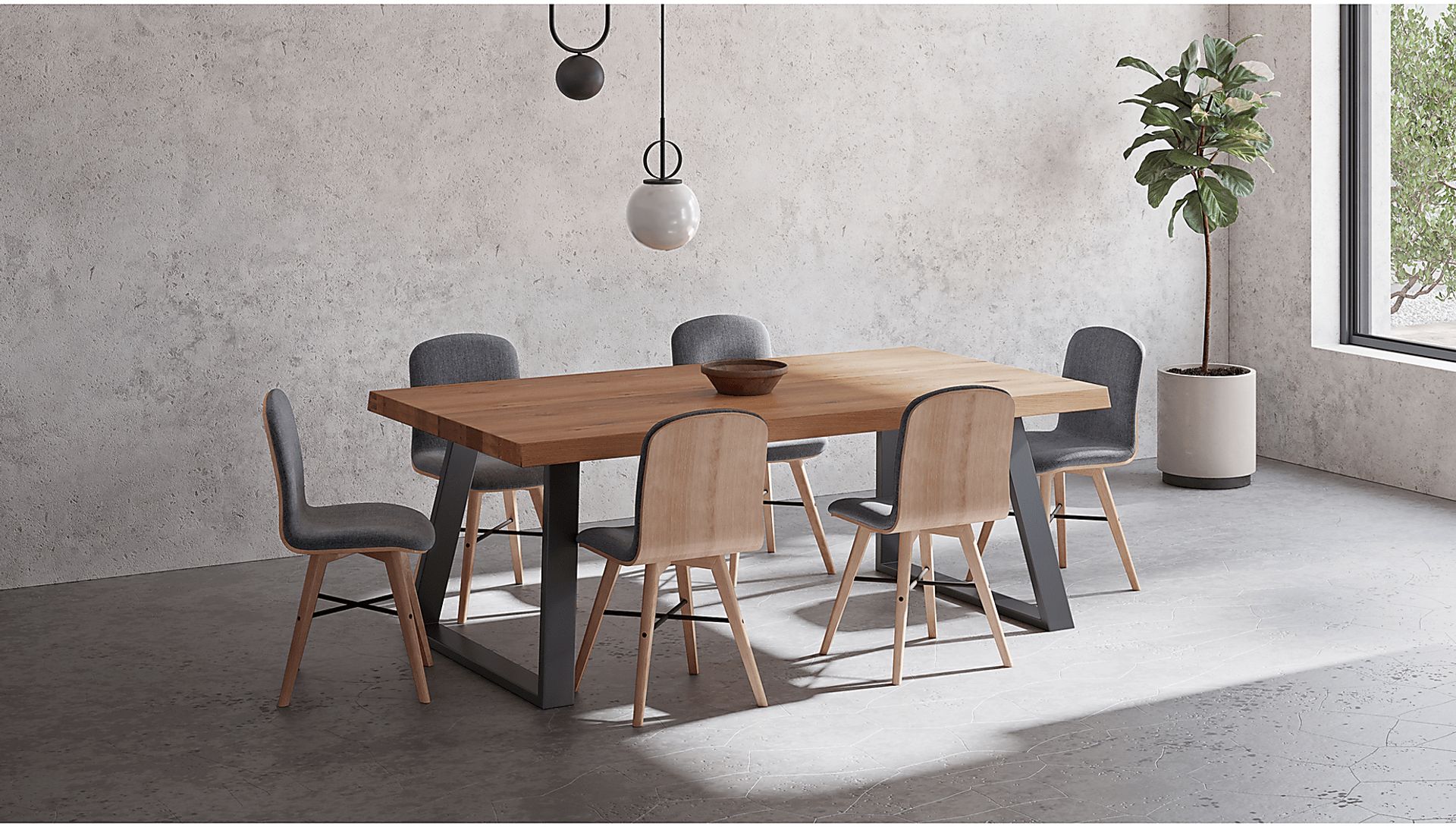 Acklam Gray Side Chair, Set of 2 - Image 12