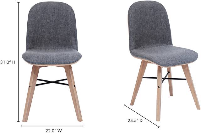 Acklam Gray Side Chair, Set of 2 - Thumbnail - Image 15