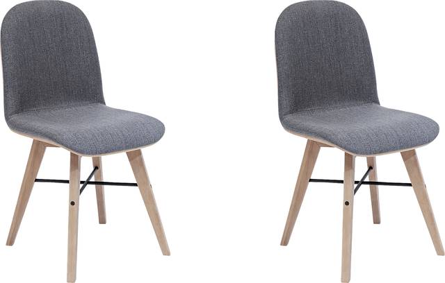 Acklam Gray Side Chair, Set of 2 - Thumbnail - Image 1