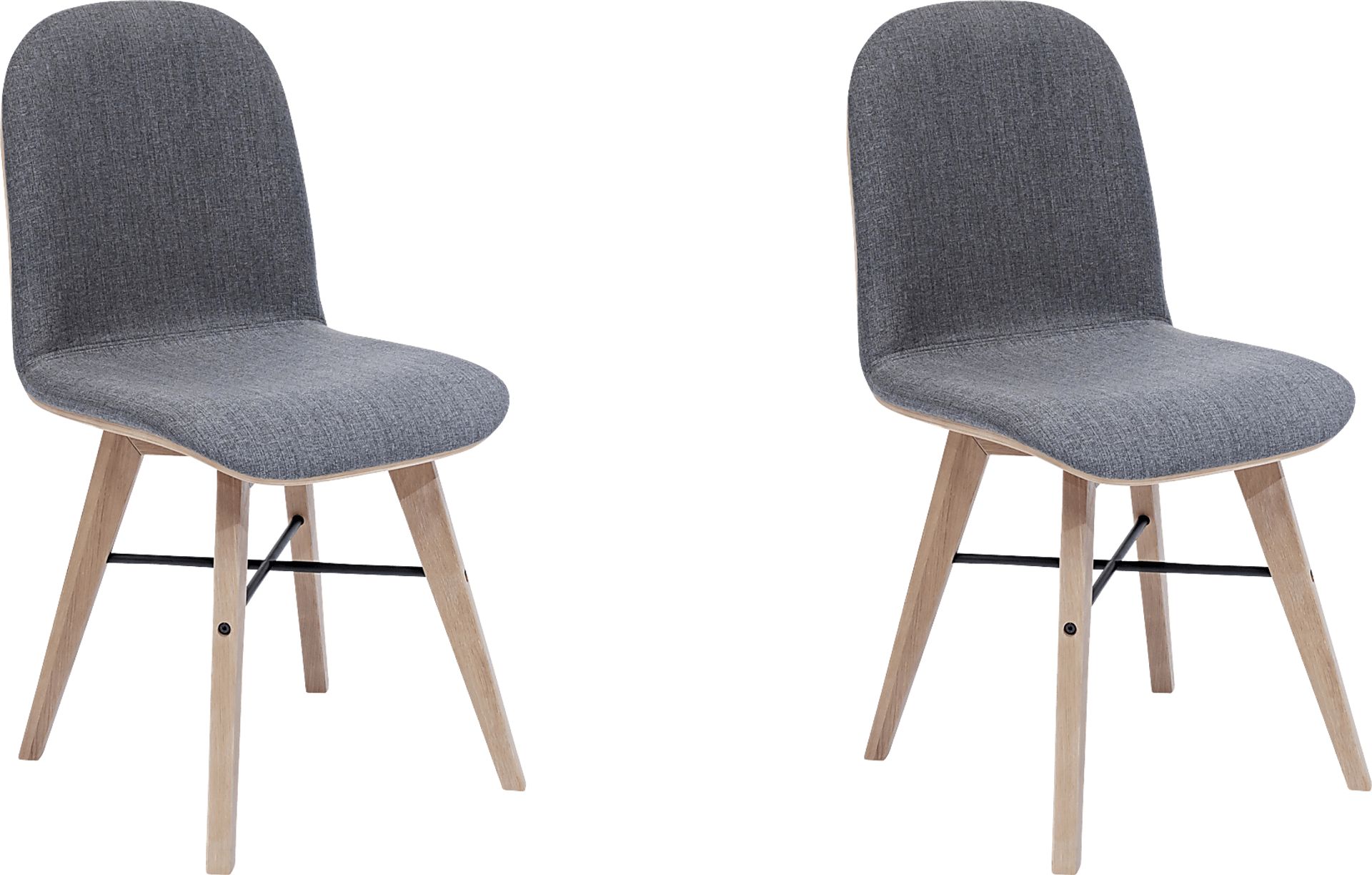Acklam Gray Side Chair, Set of 2 - Image 1
