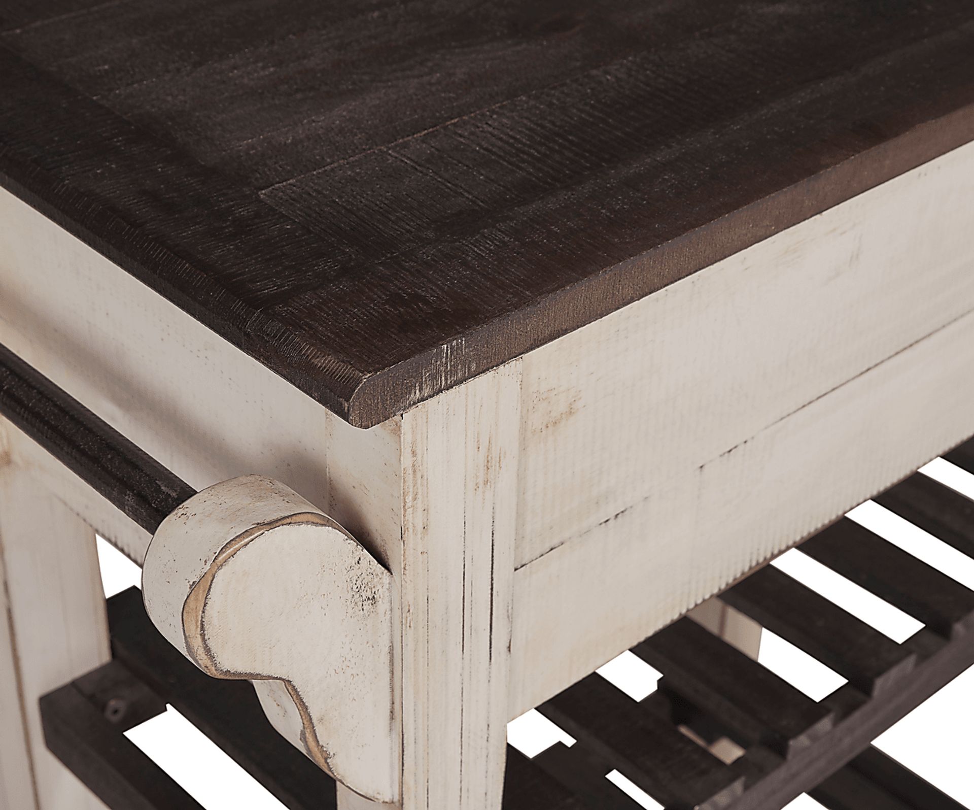 Ackley Beige Kitchen Island - Image 4