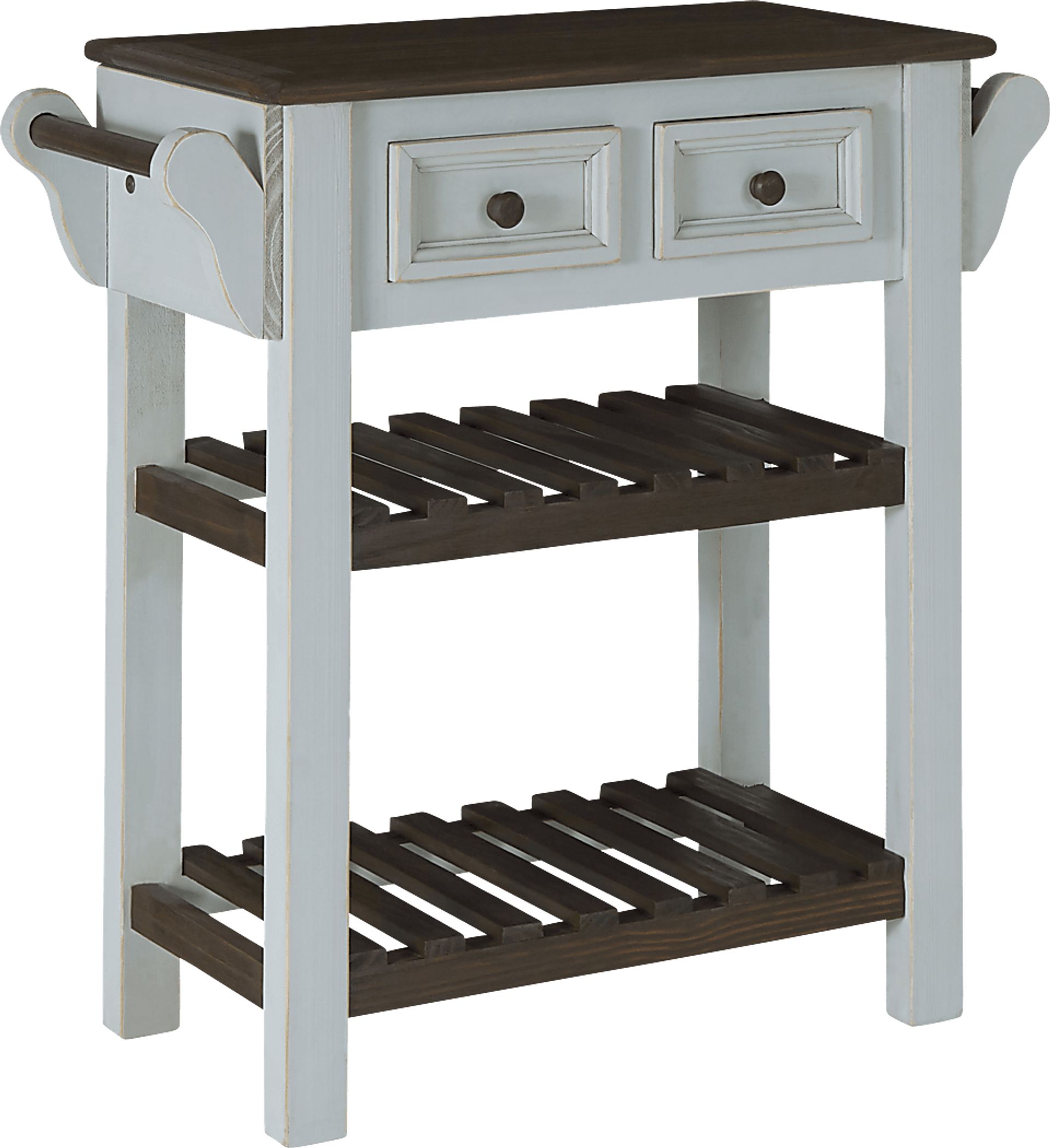 Ackley Green Kitchen Island - Image 1