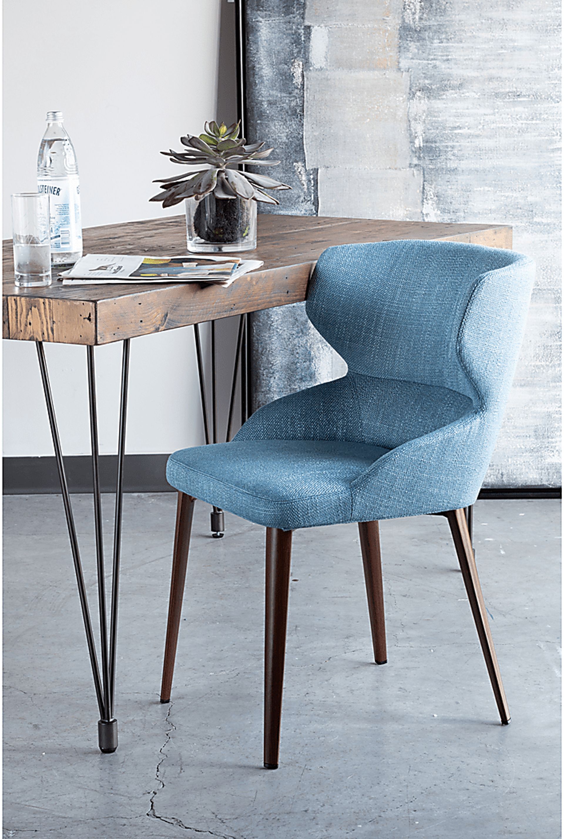 Ackroyd Blue Side Chair - Image 7
