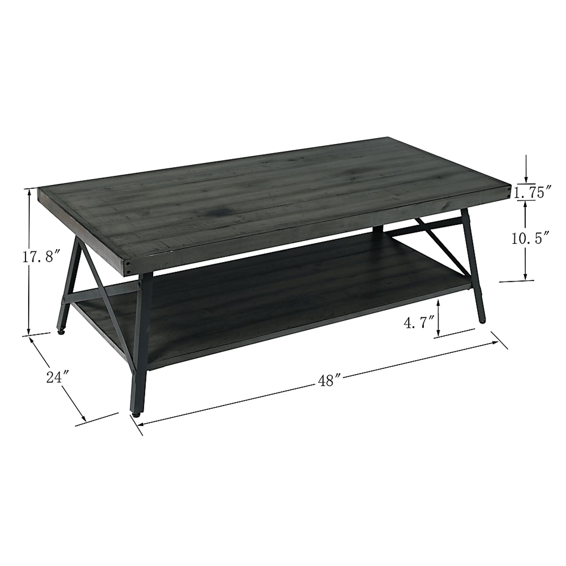 Acoma Gray Cocktail Table - Image 6