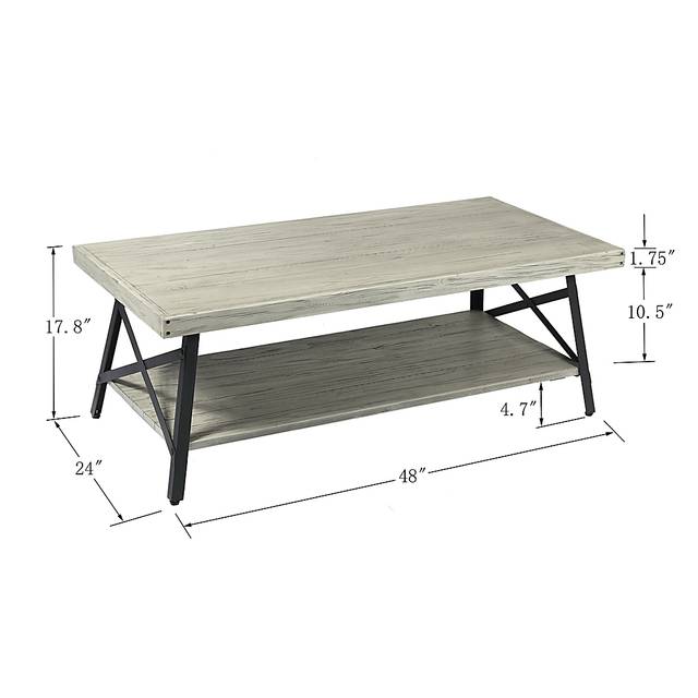 Acoma Light Gray Cocktail Table - Thumbnail - Image 6