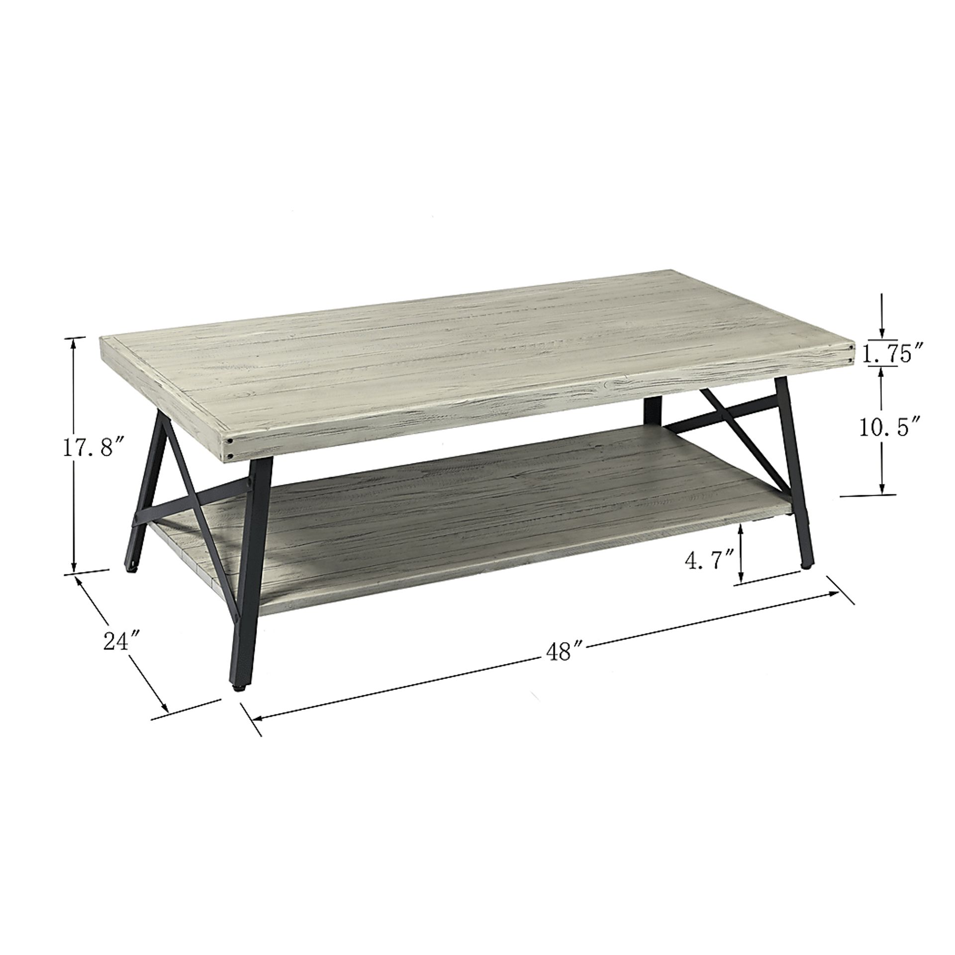Acoma Light Gray Cocktail Table - Image 6