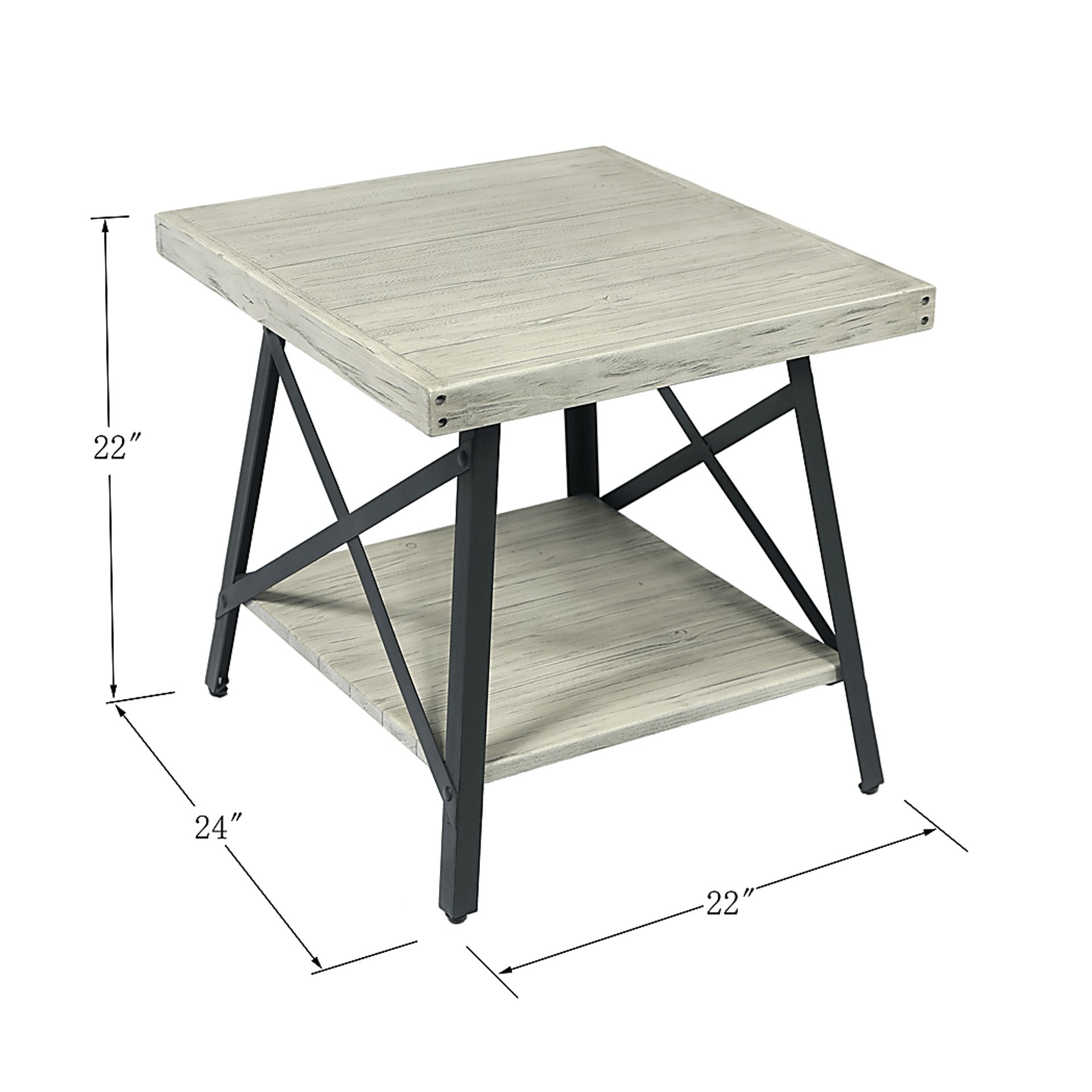 Acoma Light Gray End Table - Image 6