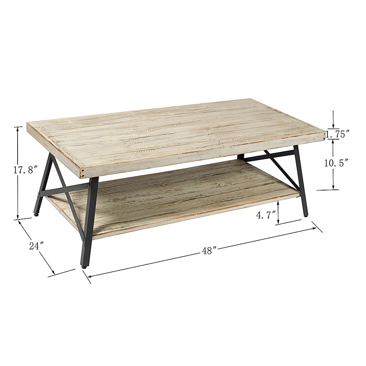 Acoma White Cocktail Table