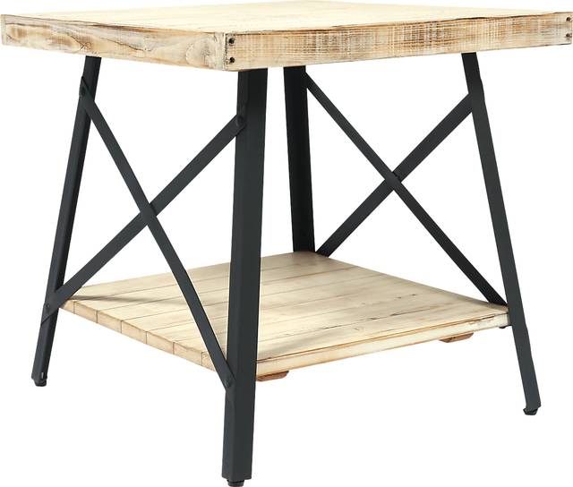 Acoma White End Table - Thumbnail - Image 2