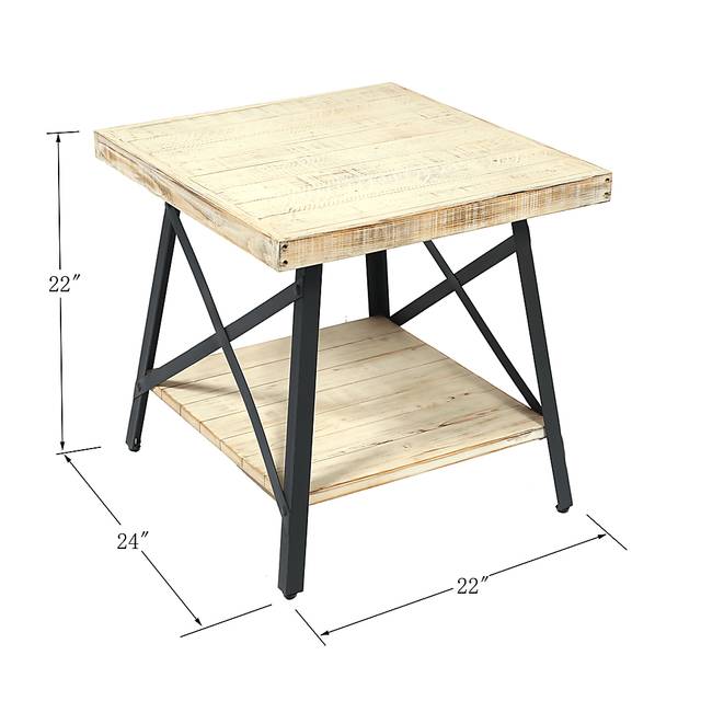 Acoma White End Table - Thumbnail - Image 6