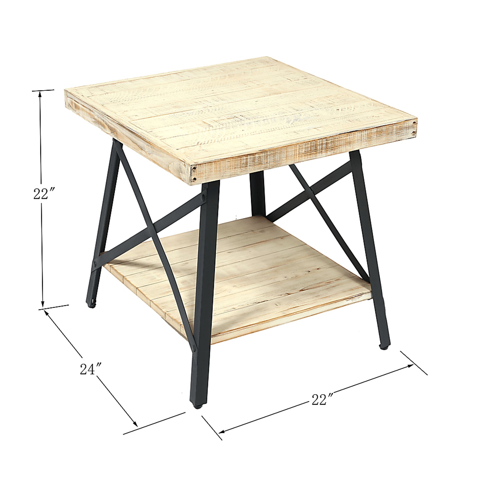 Acoma White End Table - Image 6