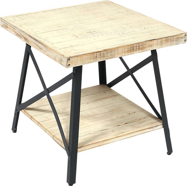 Acoma White End Table - Thumbnail - Image 1