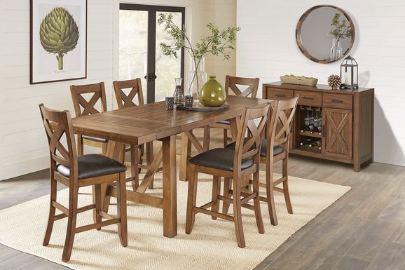 Acorn Cottage Brown 5 Pc Counter Height Dining Room