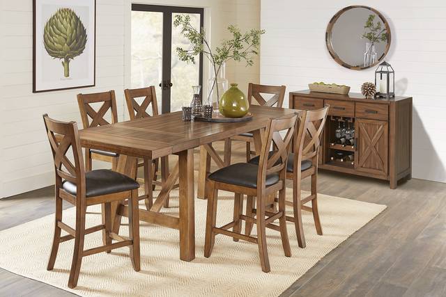 Acorn Cottage Brown Counter Height Dining Table - Thumbnail - Image 2