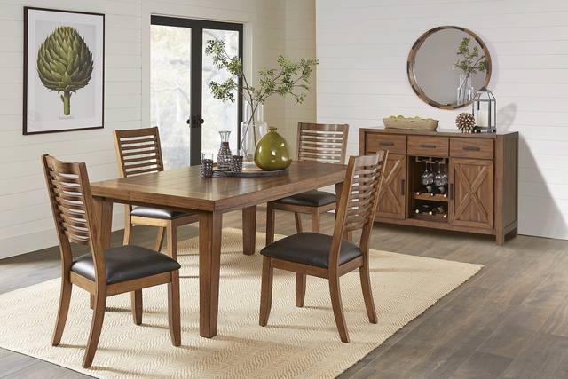 Acorn Cottage Brown Rectangle Dining Table - Thumbnail - Image 2