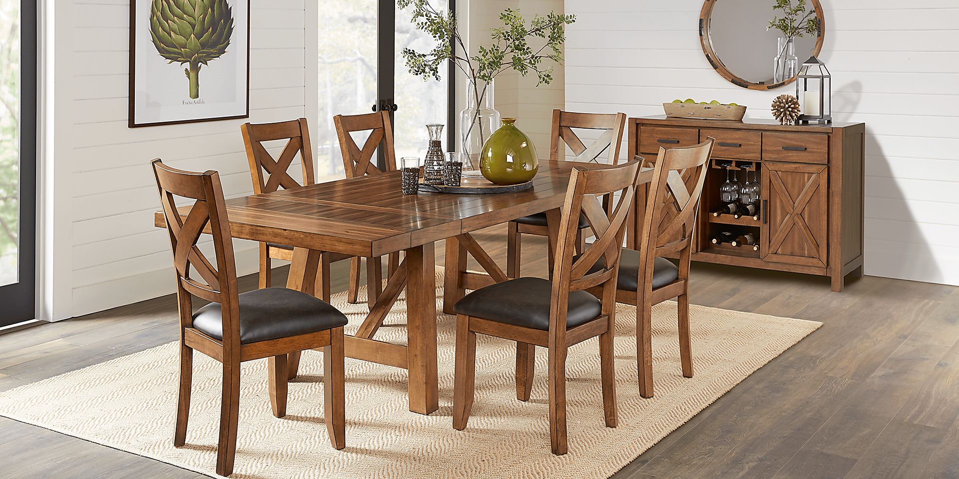 Acorn Cottage Brown X-Back Side Chair - Image 3