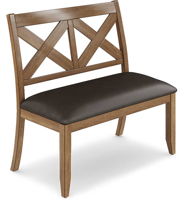 Acorn Cottage Brown Bench - Thumbnail - Image 1