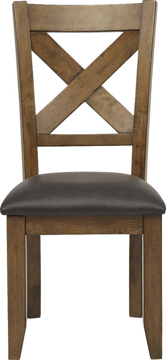 Acorn Cottage Brown 5 Pc Dining Room with XBack Chairs Rooms To Go