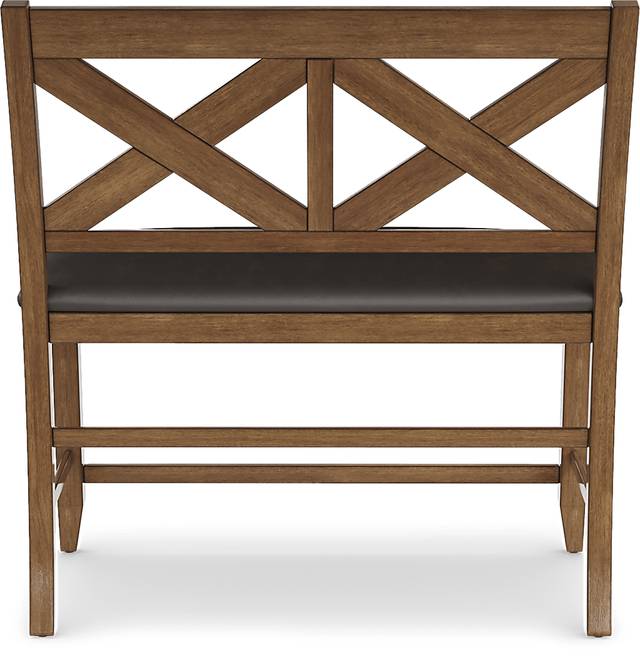 Acorn Cottage Brown Counter Height Bench - Thumbnail - Image 3