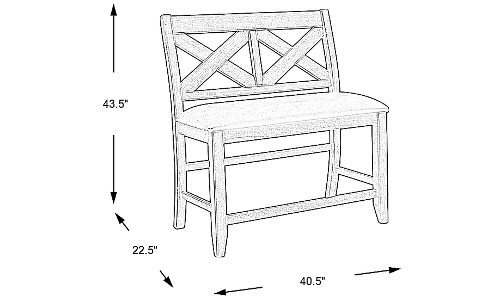 Dimension Image. Please refer to the Dimension Tab on this page for dimension details.