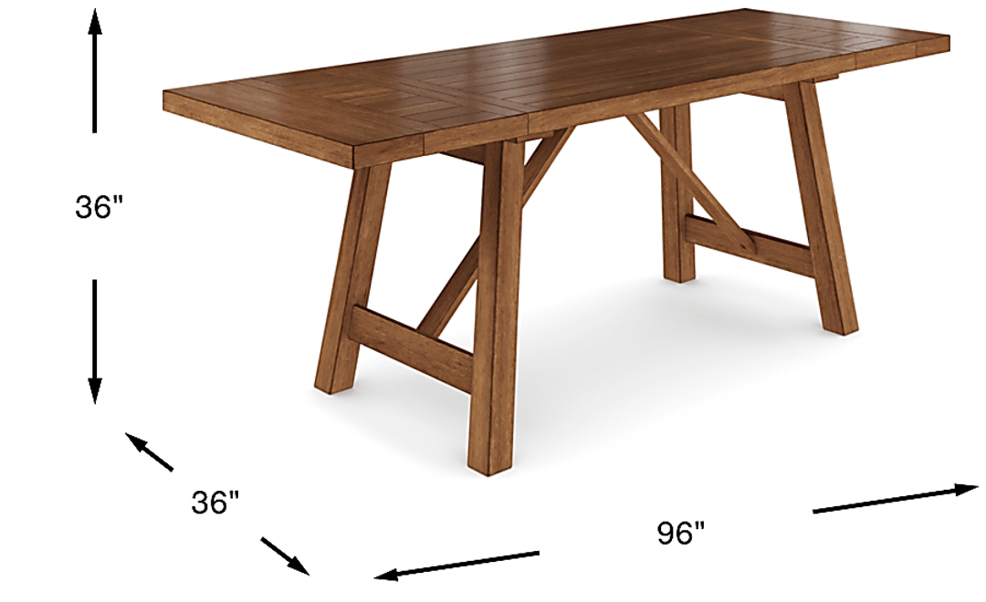 Acorn Cottage Brown Counter Height Dining Table