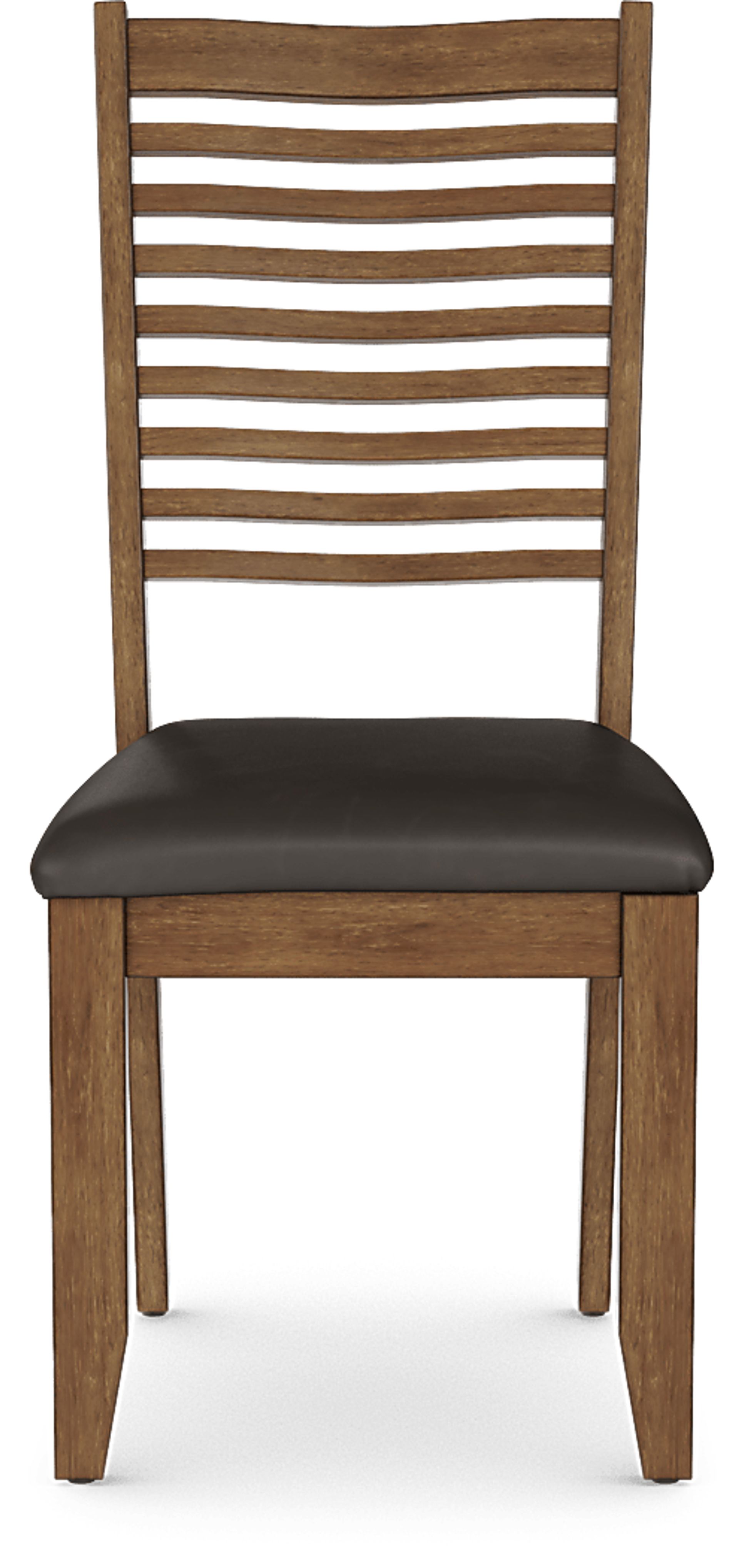 Acorn Cottage Brown 5 Pc Dining Room with Ladder Back Chairs - Image 6