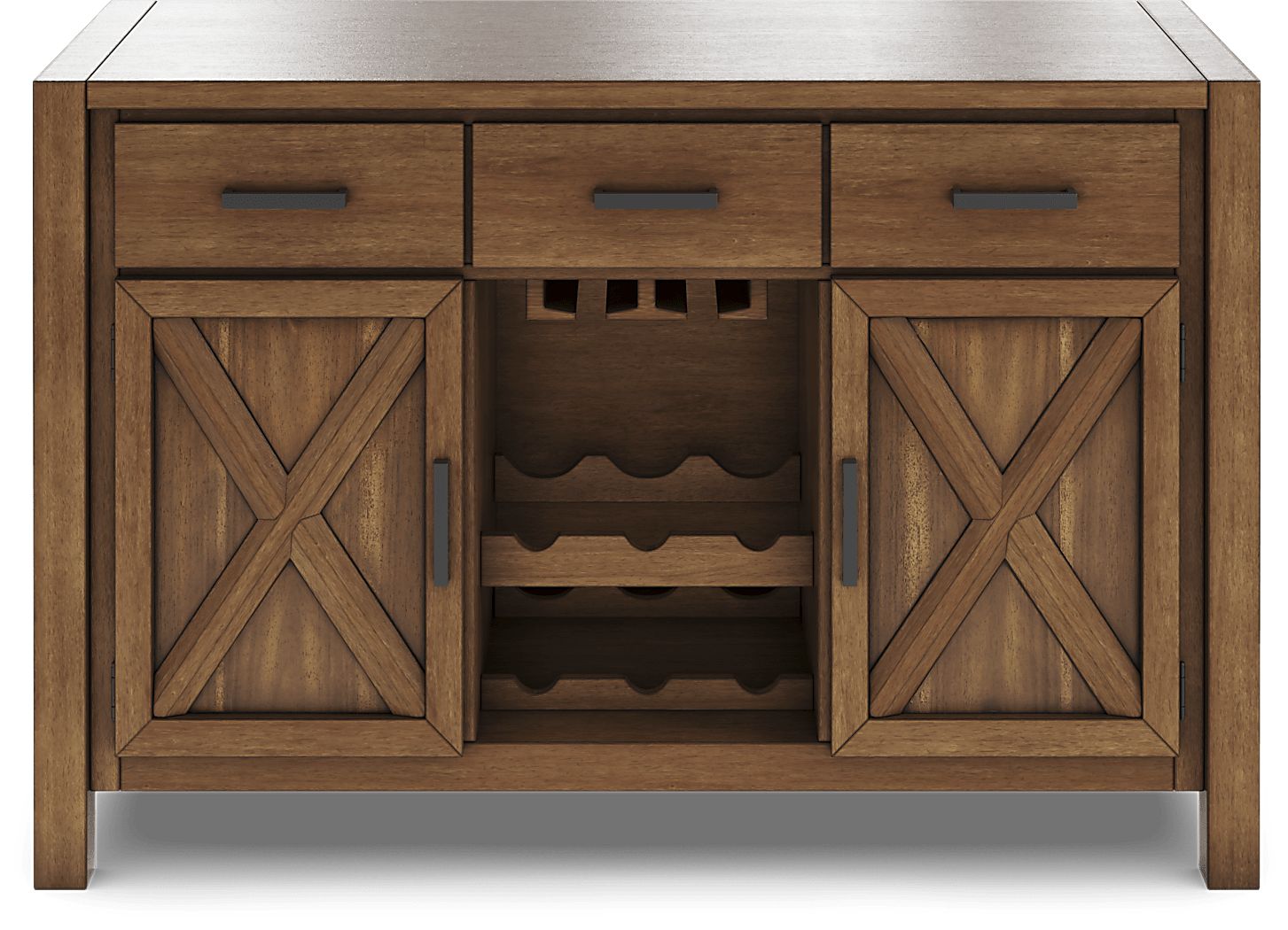 Acorn Cottage Brown Server