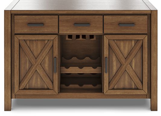 Acorn Cottage Brown Server