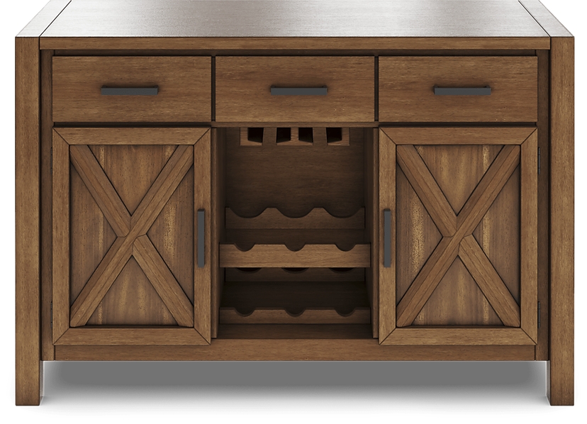Acorn Cottage Brown Server