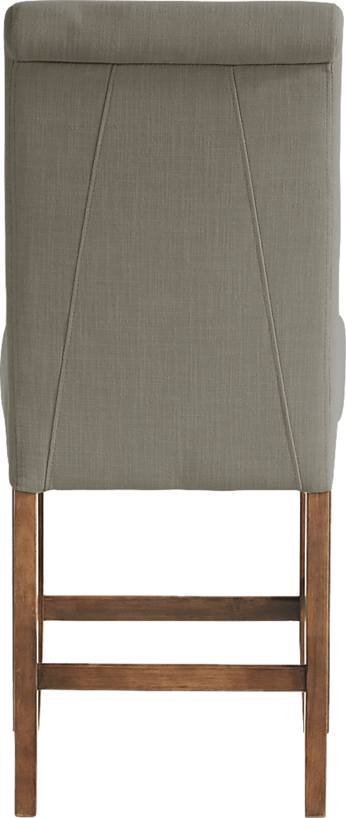 Acorn Cottage Light Brown Wood Gray Counter Height Stool | Rooms to Go