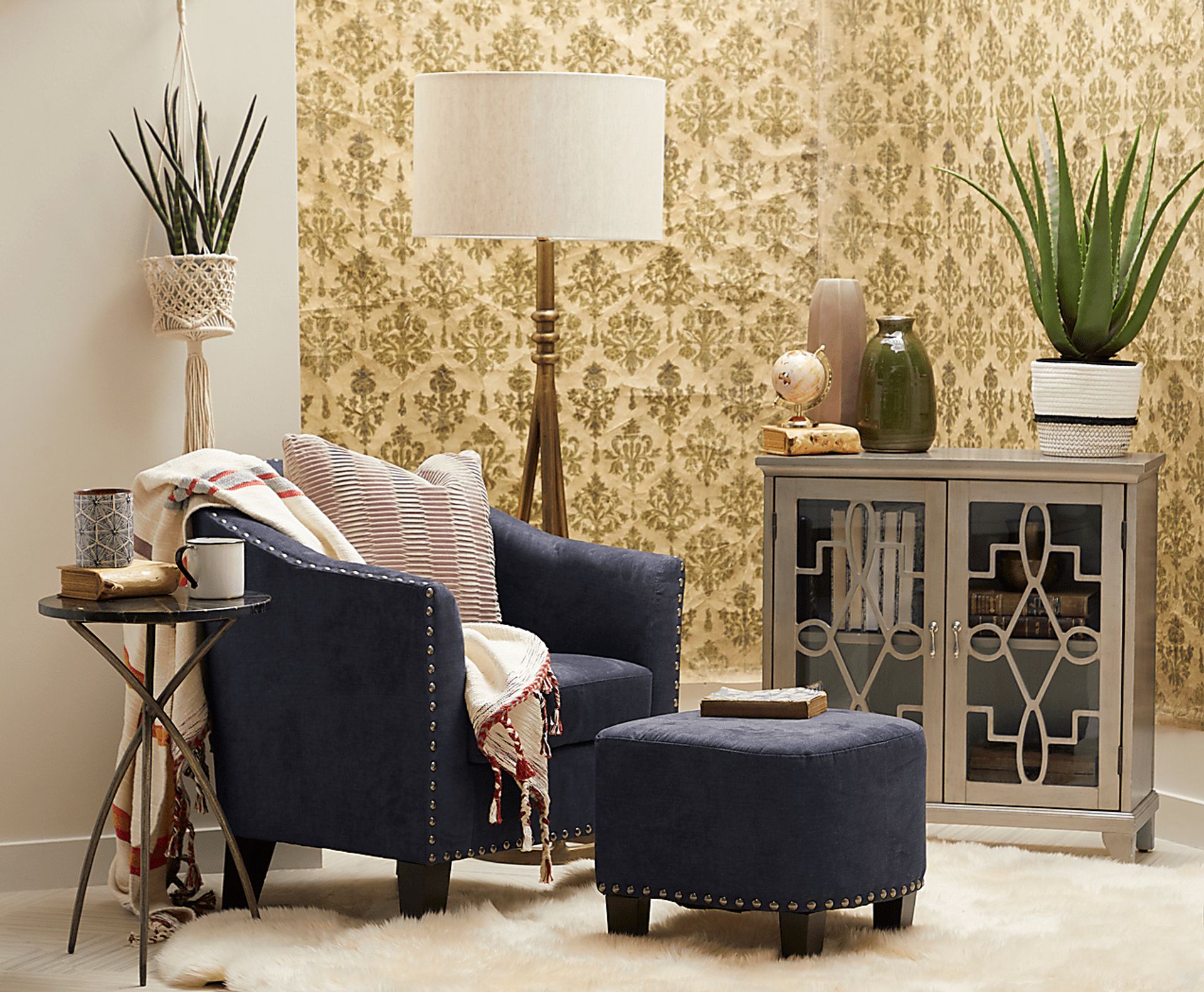 Acreview Brass End Table - Image 6