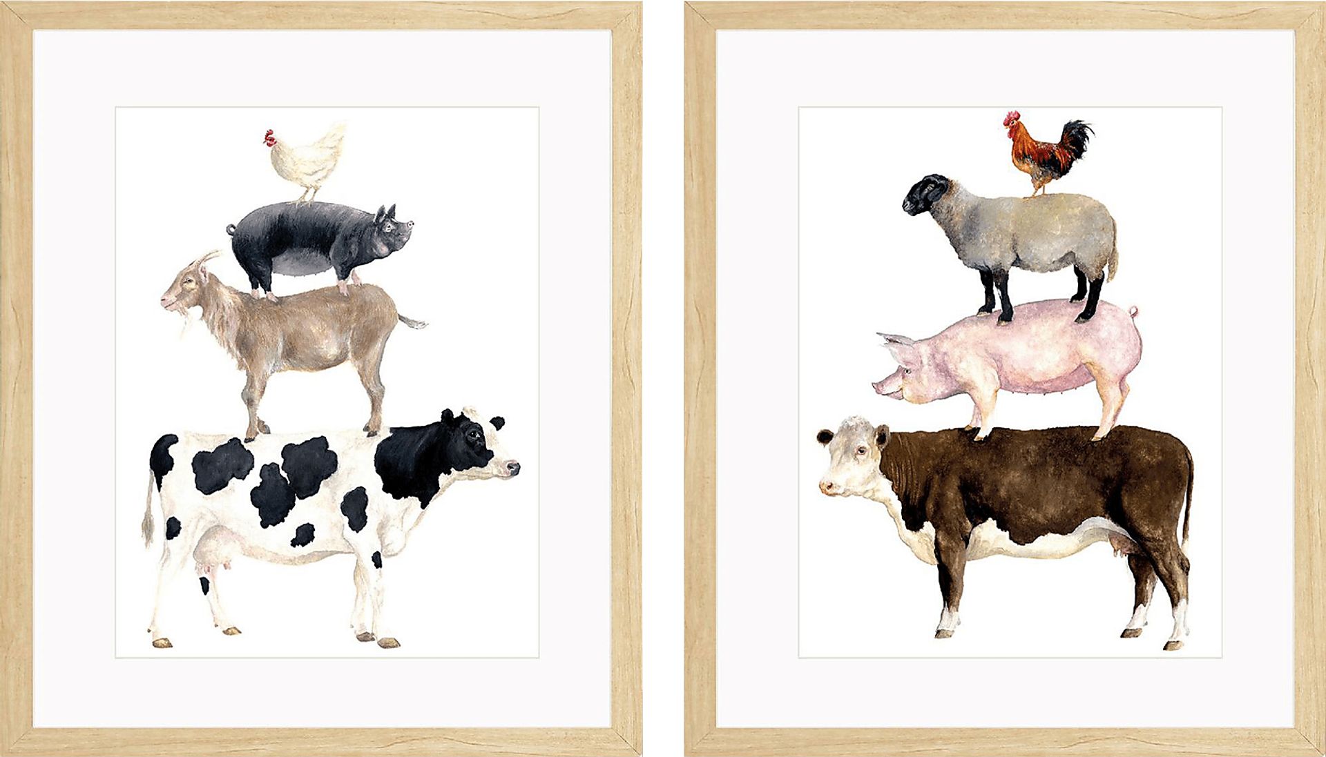 Act of Balance Brown Artwork, Set of 2 - Image 1