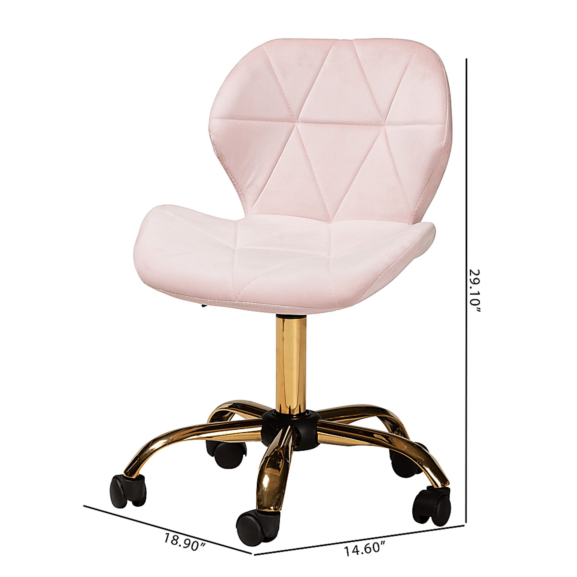 Actaeon Pink Office Chair - Image 12