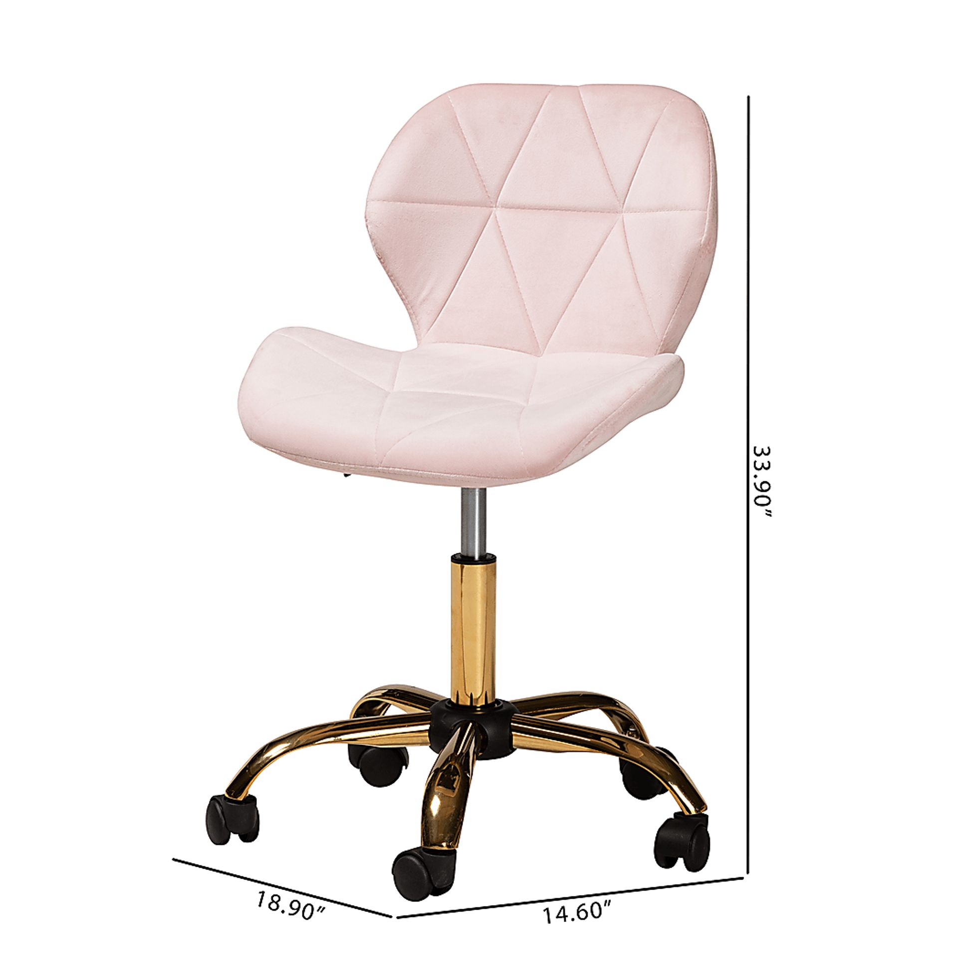 Actaeon Pink Office Chair - Image 13