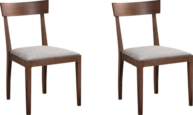 Acuba Brown Side Chair, Set of 2 - Thumbnail - Image 1