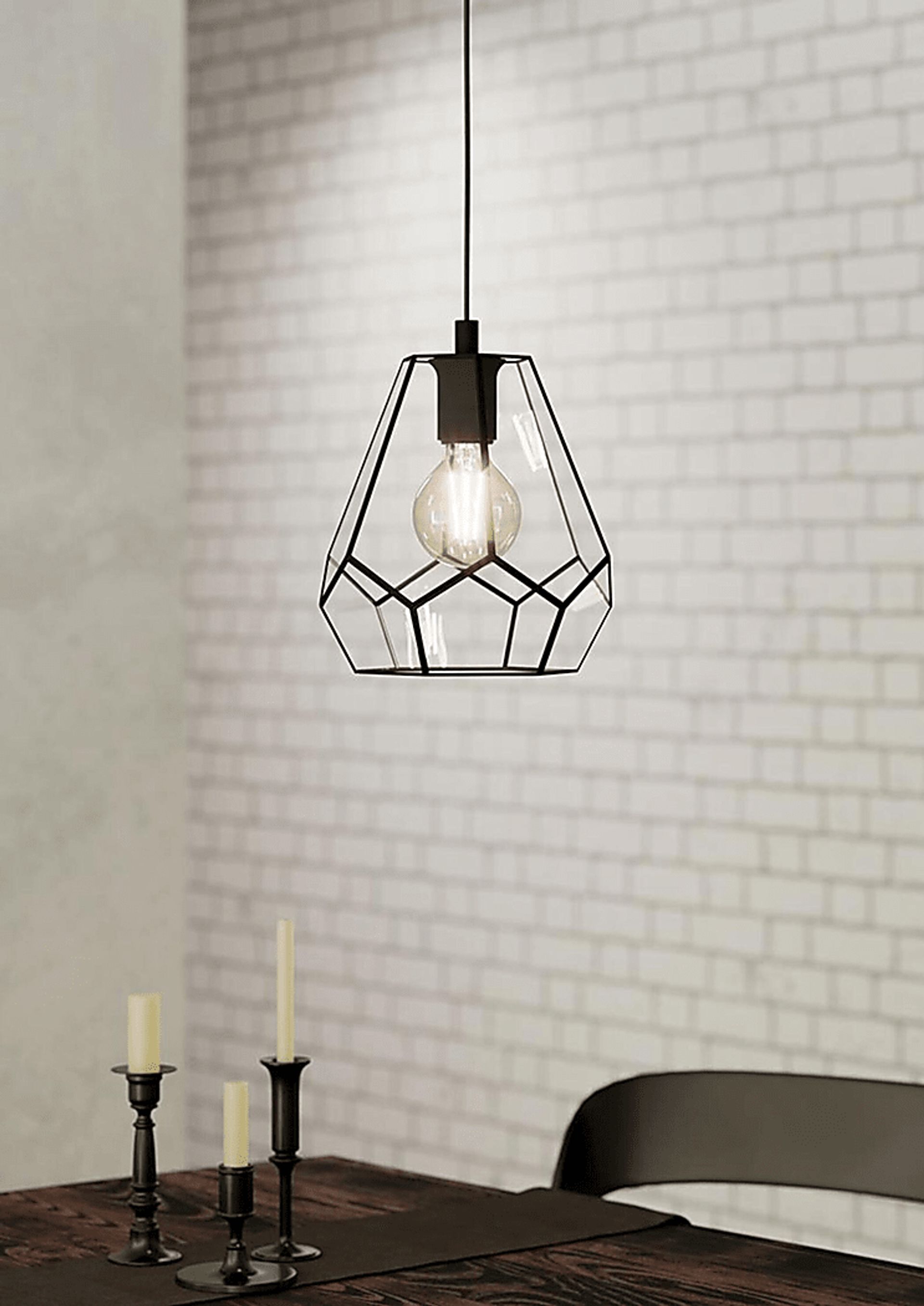 Adaine Bend Black Pendant - Image 2