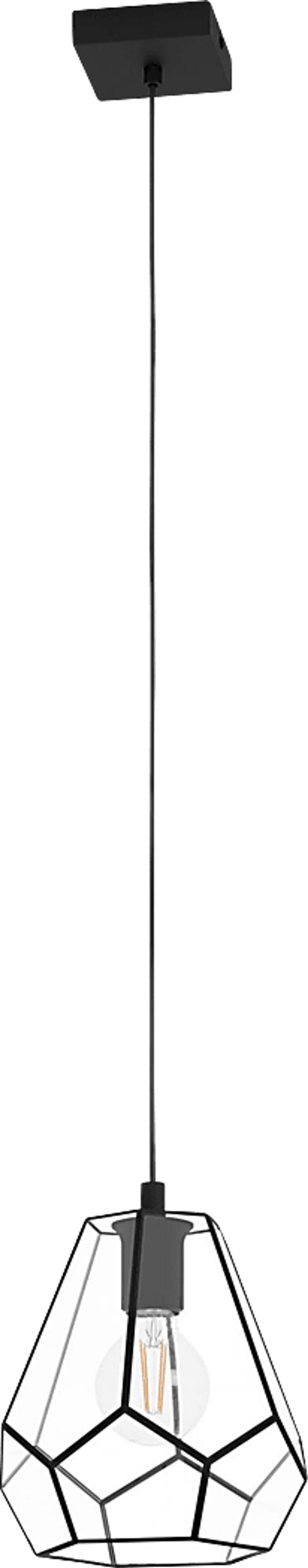Adaine Bend Black Pendant - Image 1