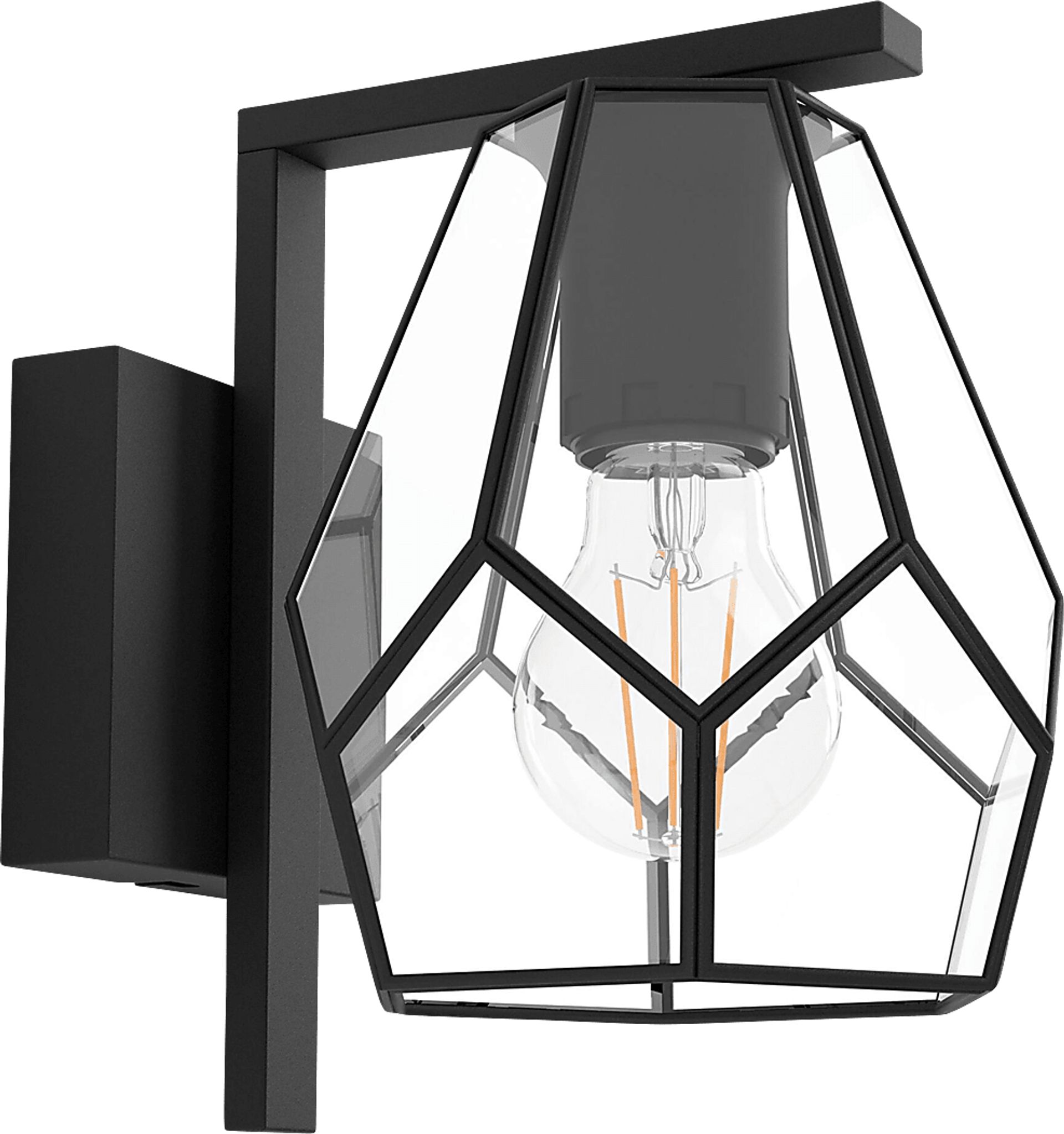 Adaine Bend Black Sconce - Image 1