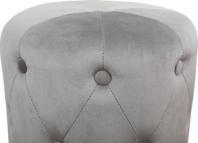 Adairas Gray Ottoman - Thumbnail - Image 2
