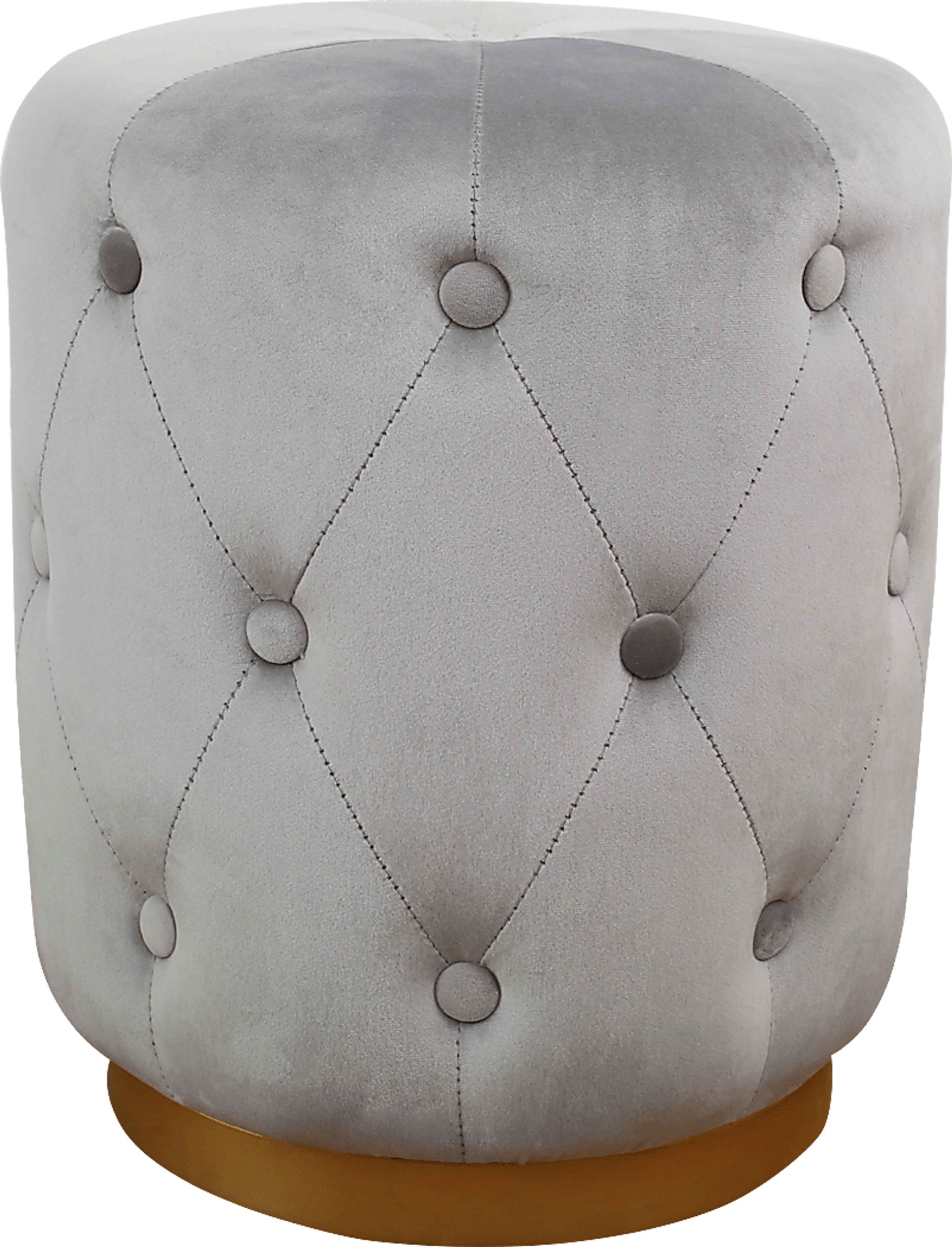 Adairas Gray Ottoman - Image 1