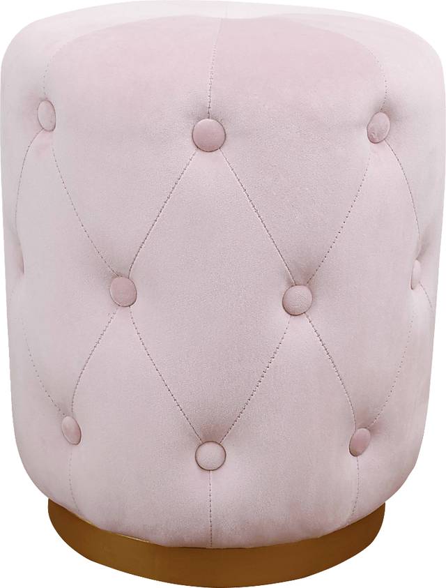Adairas Pink Blush Accent Stool - Thumbnail - Image 1