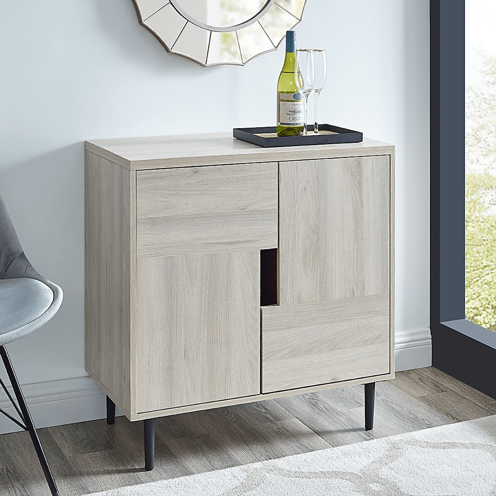 Adak Cove Gray Accent Cabinet - Image 6