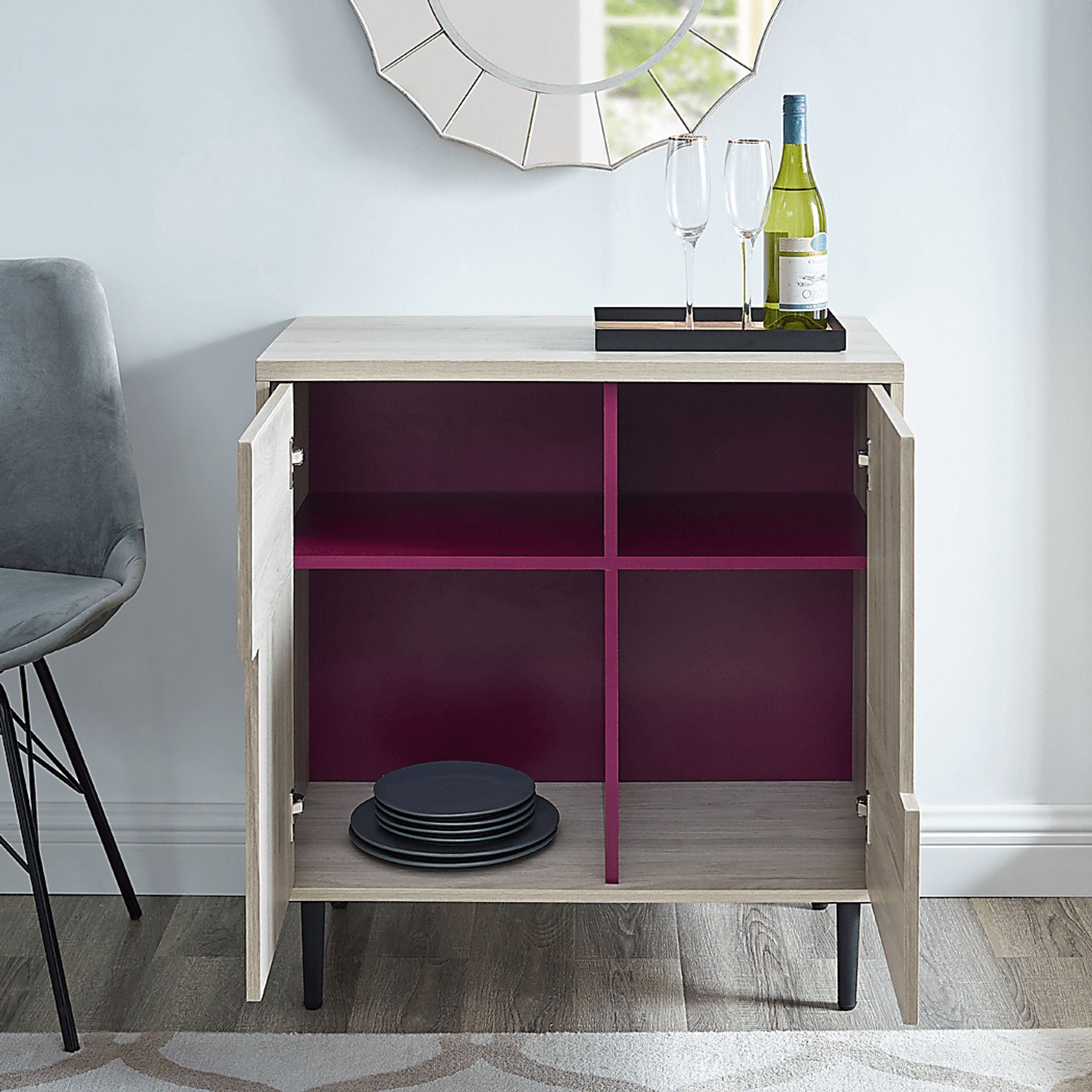 Adak Cove Gray Accent Cabinet - Image 7