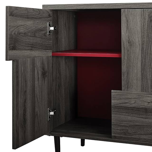 Adak Cove Gray Accent Cabinet - Thumbnail - Image 2