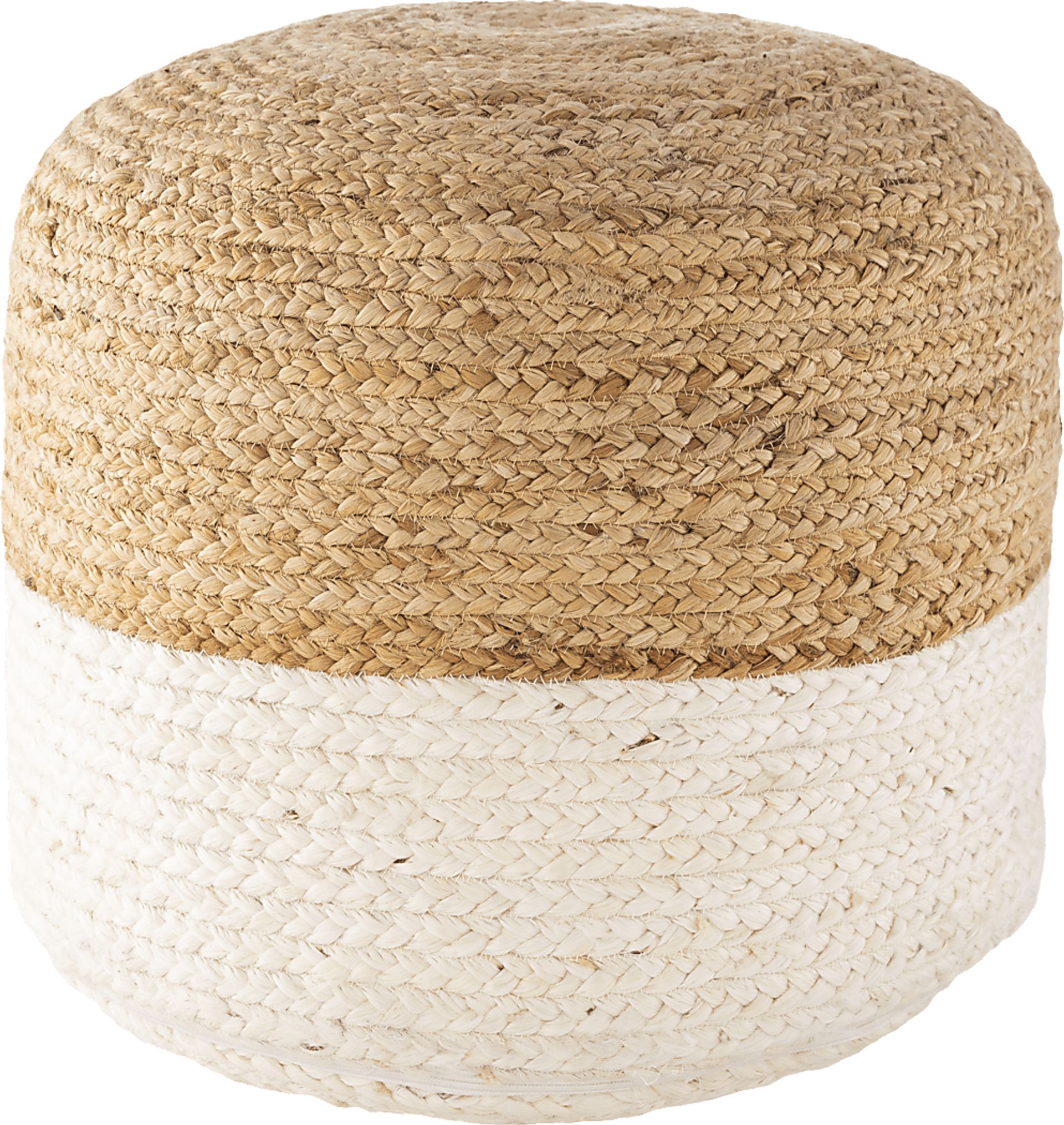 Adanac Khaki Ottoman - Image 1